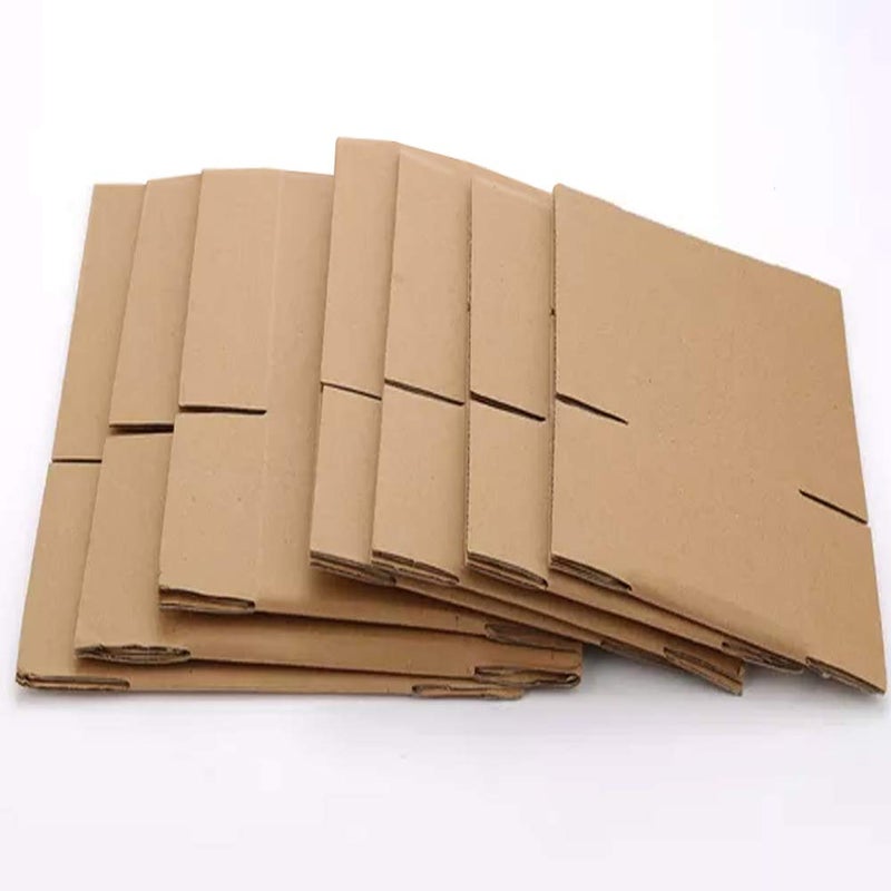 ZBEIVAN Small Shipping Corrugated Boxes 11x6x6 inches Mailers Packing Cardboard Moving Kraft Mailing Boxes Pack of 25 - Image 5